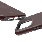 Burgundy 'Peace of Mind' Panther Phone Case
