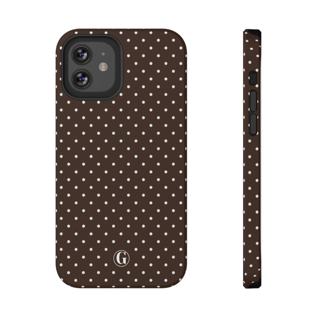 Brown Polka Dots Phone Case