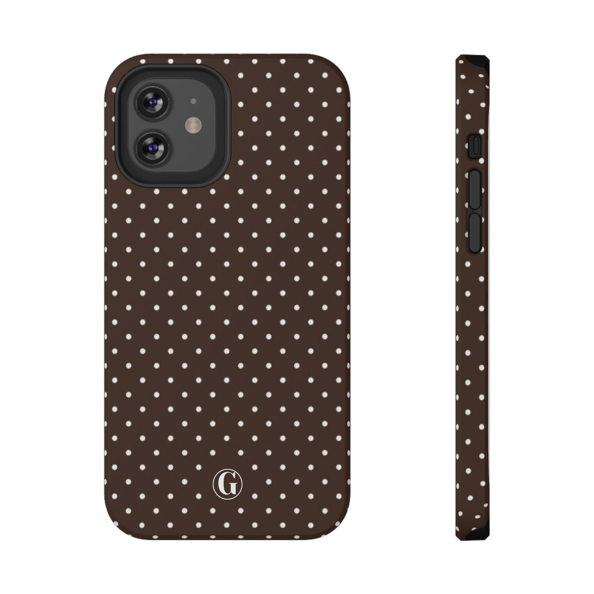Brown Polka Dots Phone Case