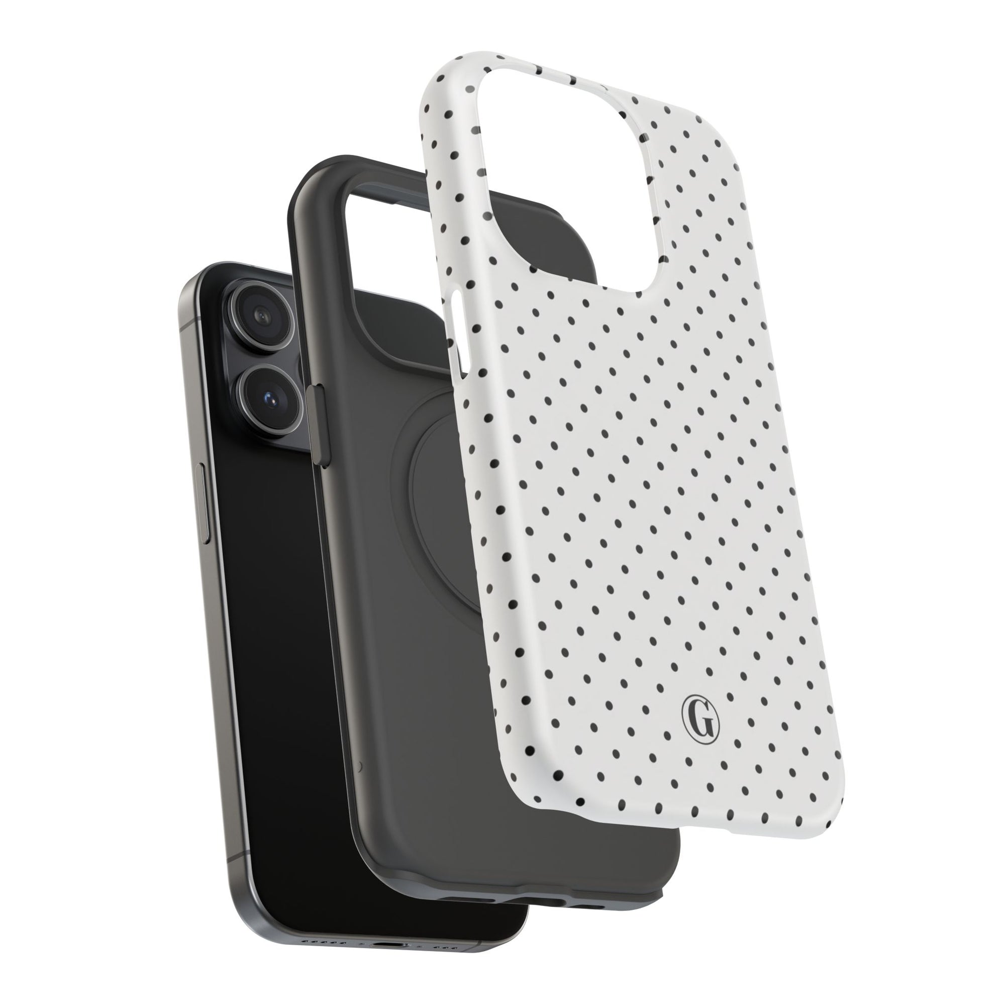 White Polka Dots Phone Case