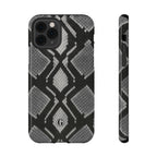 Grey Snakeskin Print Phone Case