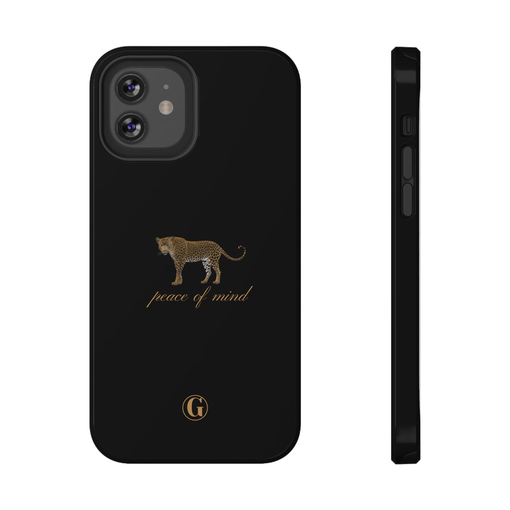 Black 'Peace of Mind' Panther Phone Case