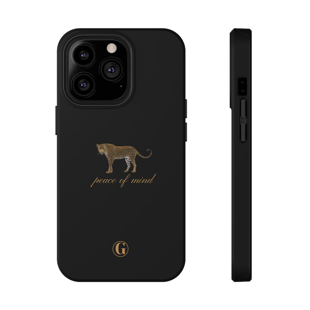 Black 'Peace of Mind' Panther Phone Case