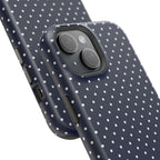 Navy Blue Polka Dots Phone Case
