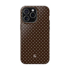 Brown Polka Dots Phone Case