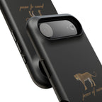 Black 'Peace of Mind' Panther Phone Case