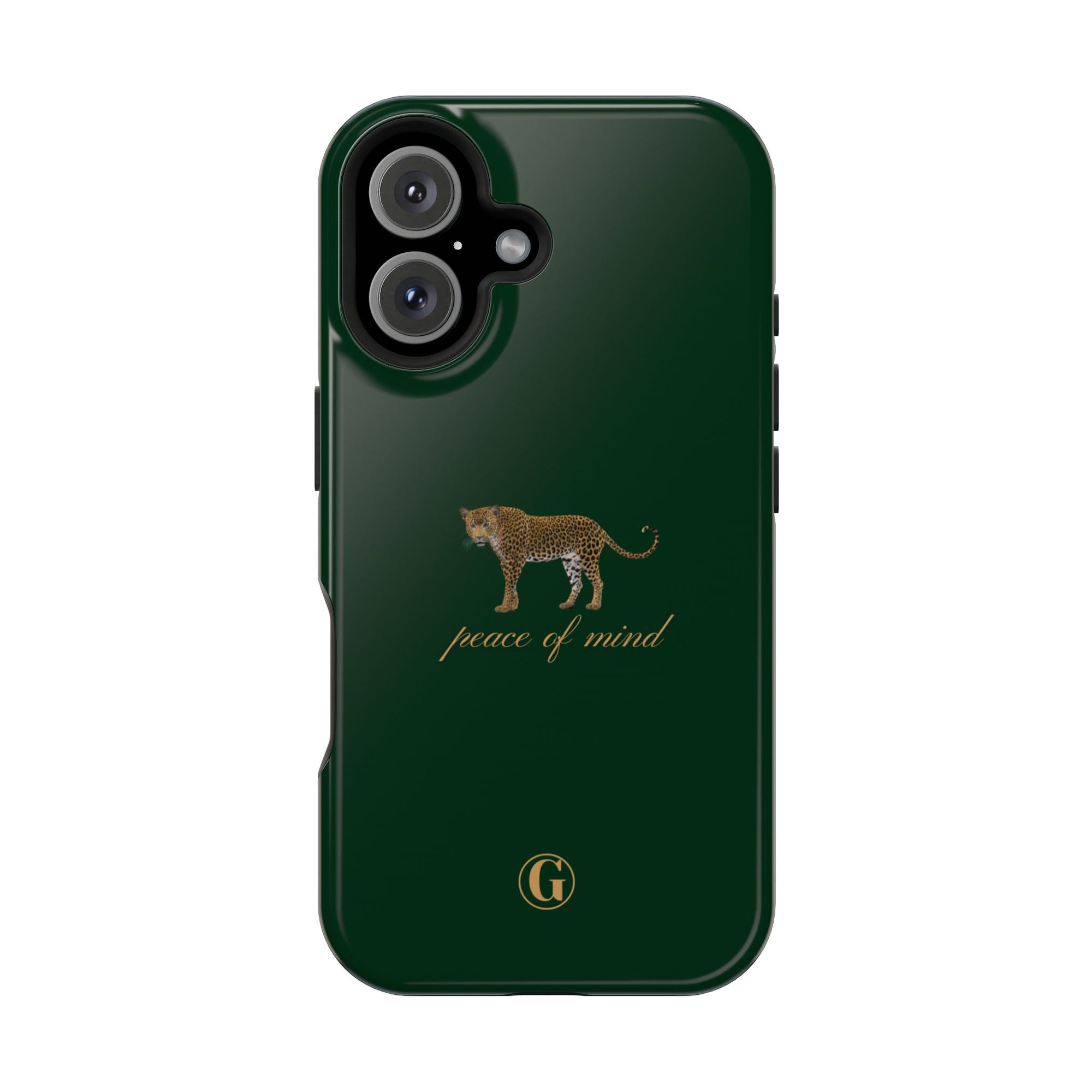 Emerald Green 'Peace of Mind' Panther Phone Case