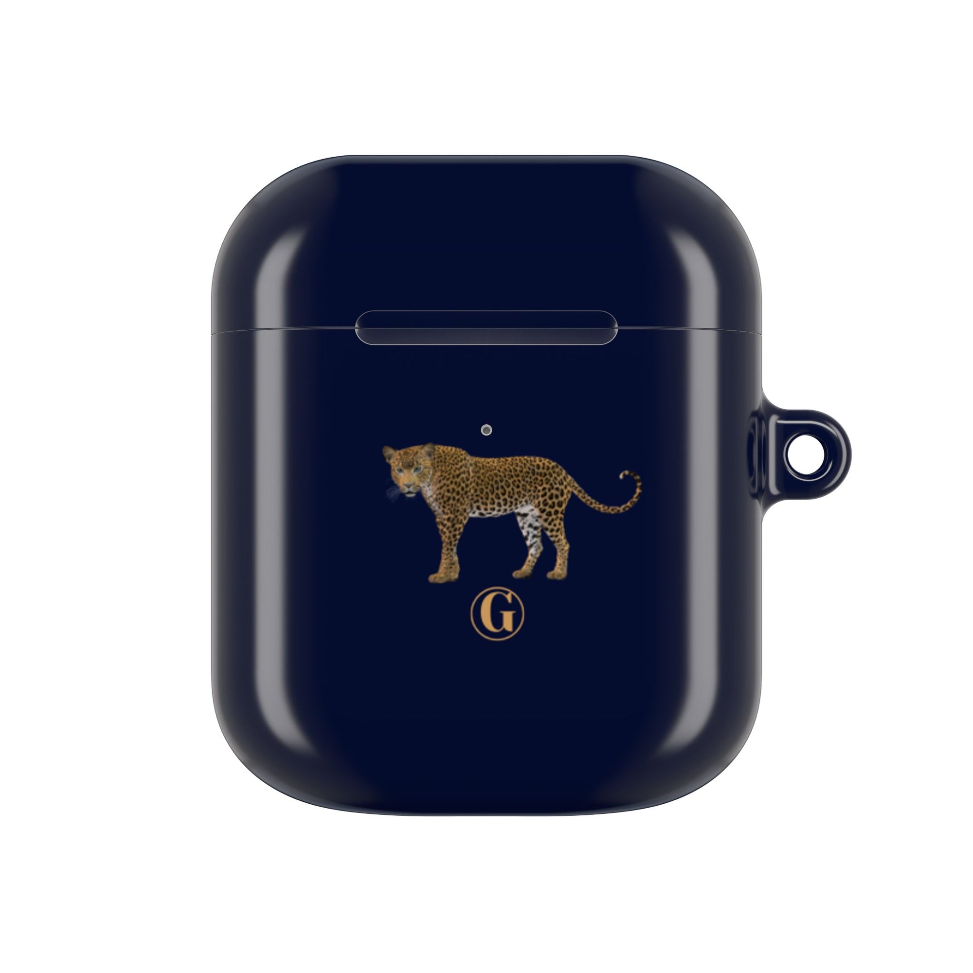 Navy Blue Panther AirPod Case