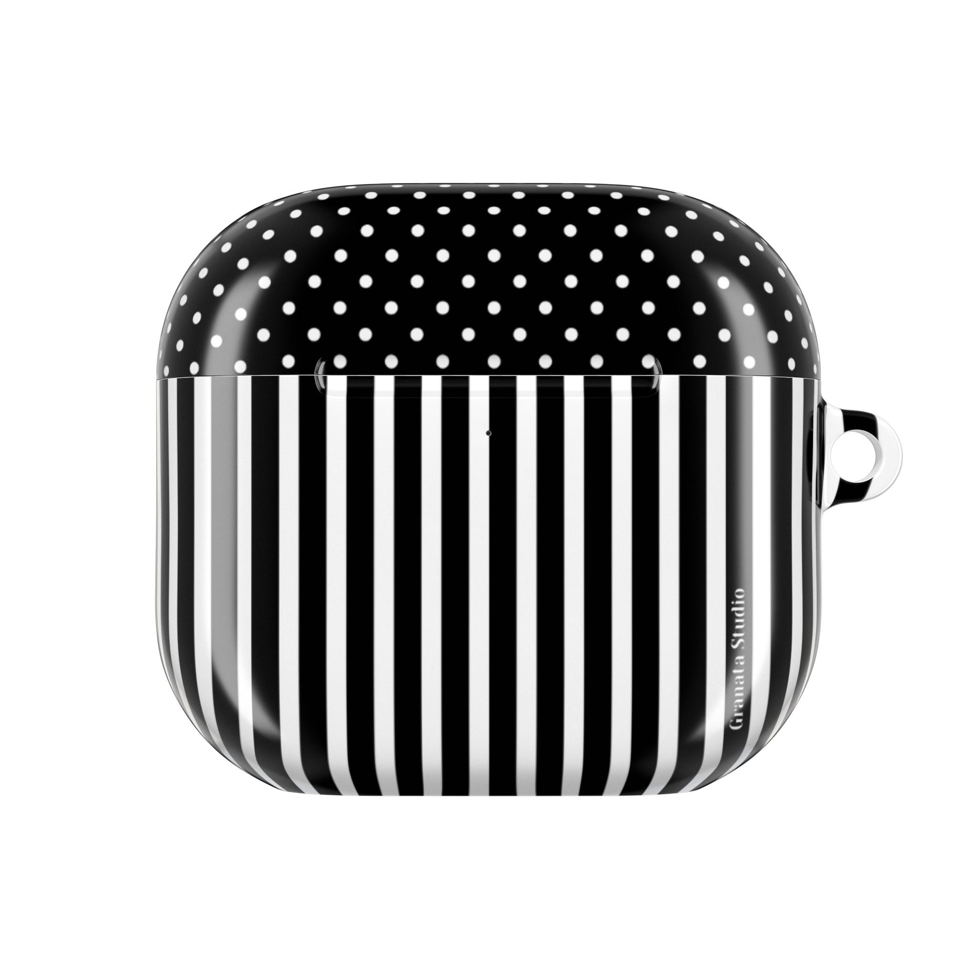 B&W Polka Dots x Stripes AirPod Case