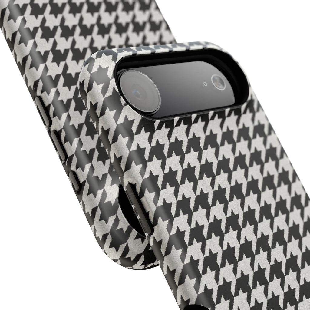 Houndstooth Print Phone Case