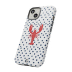 Crawfish on Blue Dots Phone Case