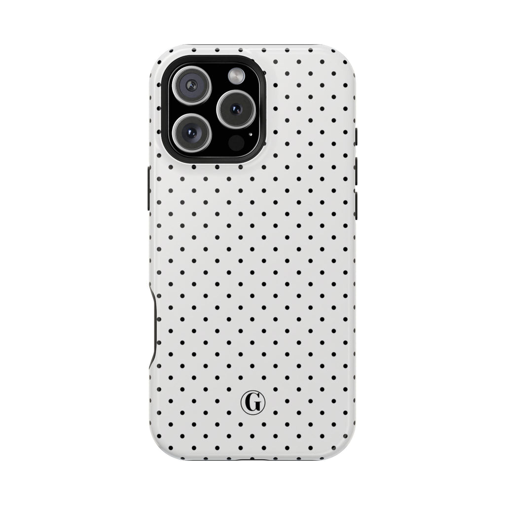 White Polka Dots Phone Case