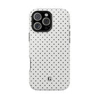 White Polka Dots Phone Case