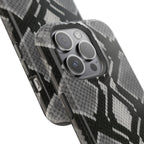 Grey Snakeskin Print Phone Case