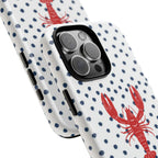 Crawfish on Blue Dots Phone Case