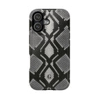 Grey Snakeskin Print Phone Case