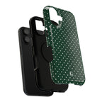 Emerald Green Polka Dots Phone Case