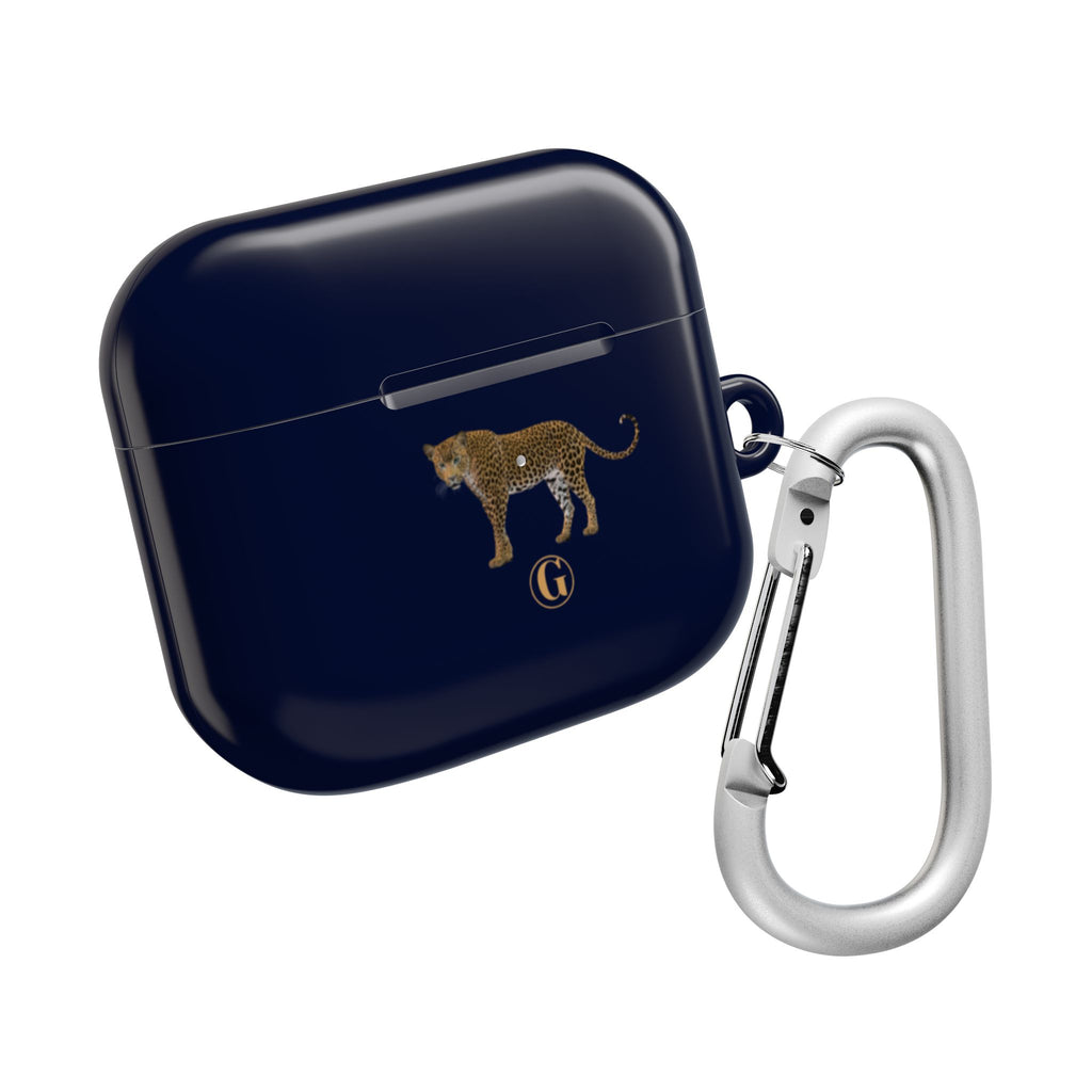 Navy Blue Panther AirPod Case