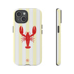 Yellow Stripes & Crawfish Phone Case