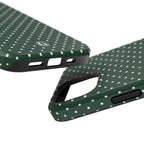 Emerald Green Polka Dots Phone Case
