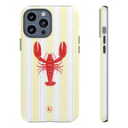 Yellow Stripes & Crawfish Phone Case
