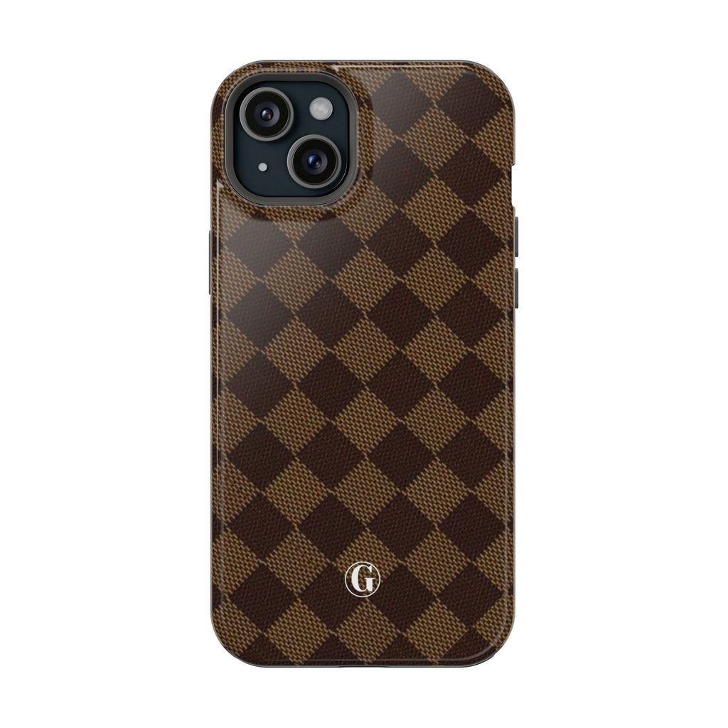 Brown Checkmate Phone Case