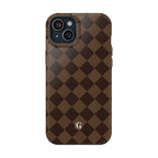 Brown Checkmate Phone Case