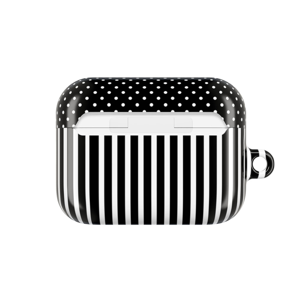 B&W Polka Dots x Stripes AirPod Case