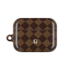 Brown Checkmate AirPod Case