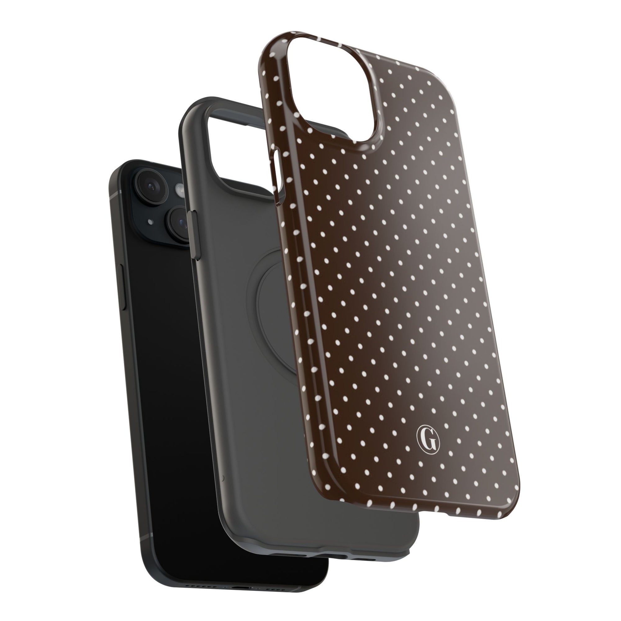 Brown Polka Dots Phone Case