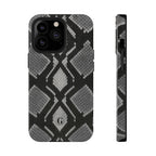 Grey Snakeskin Print Phone Case