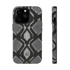 Grey Snakeskin Print Phone Case