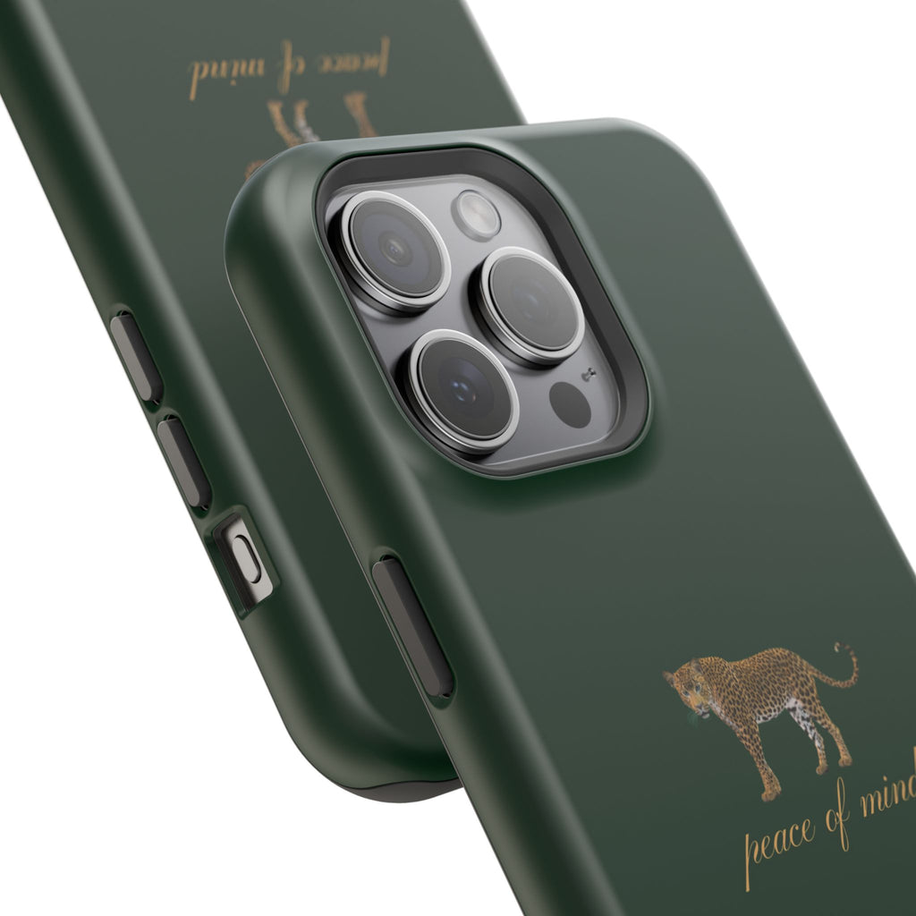 Emerald Green 'Peace of Mind' Panther Phone Case