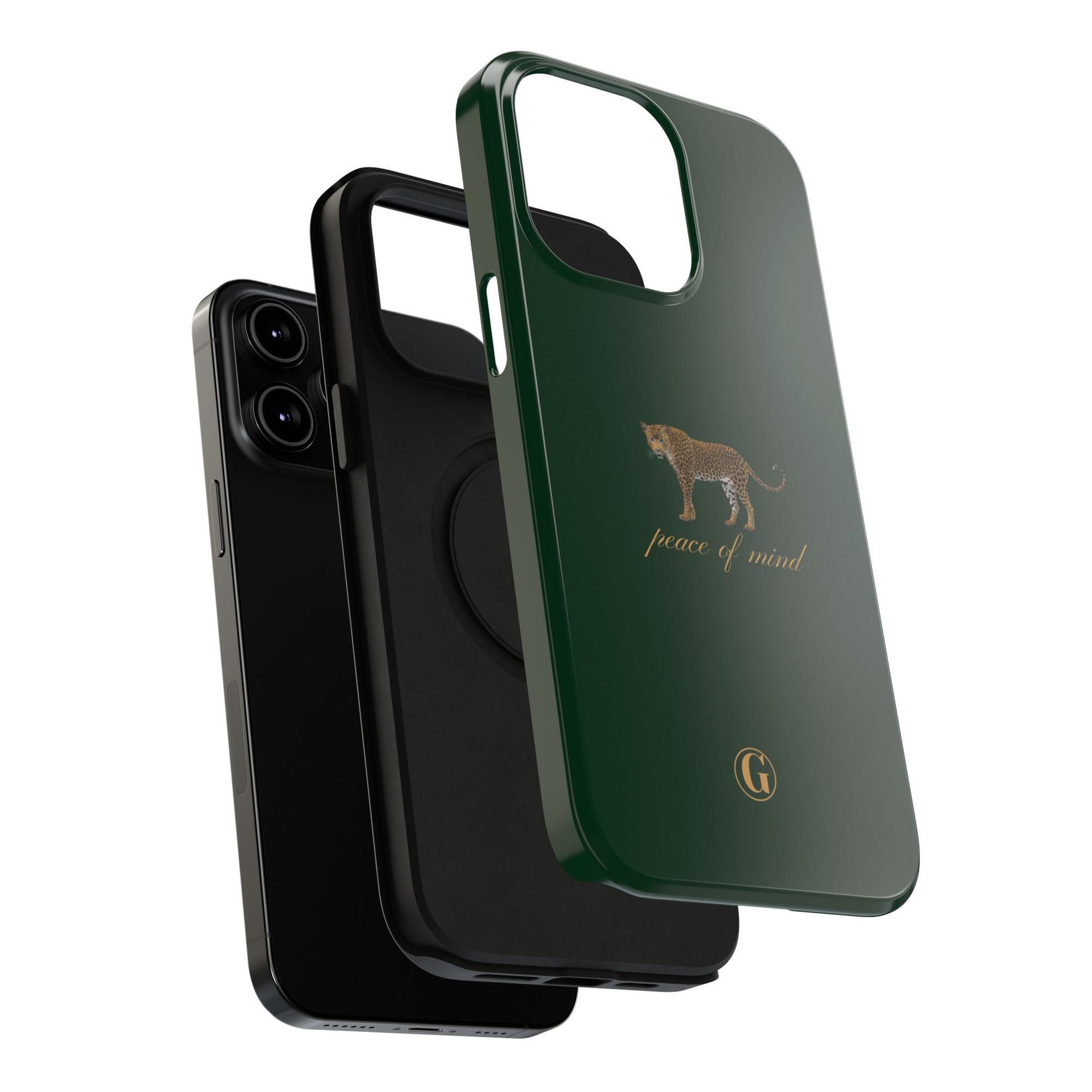 Emerald Green 'Peace of Mind' Panther Phone Case