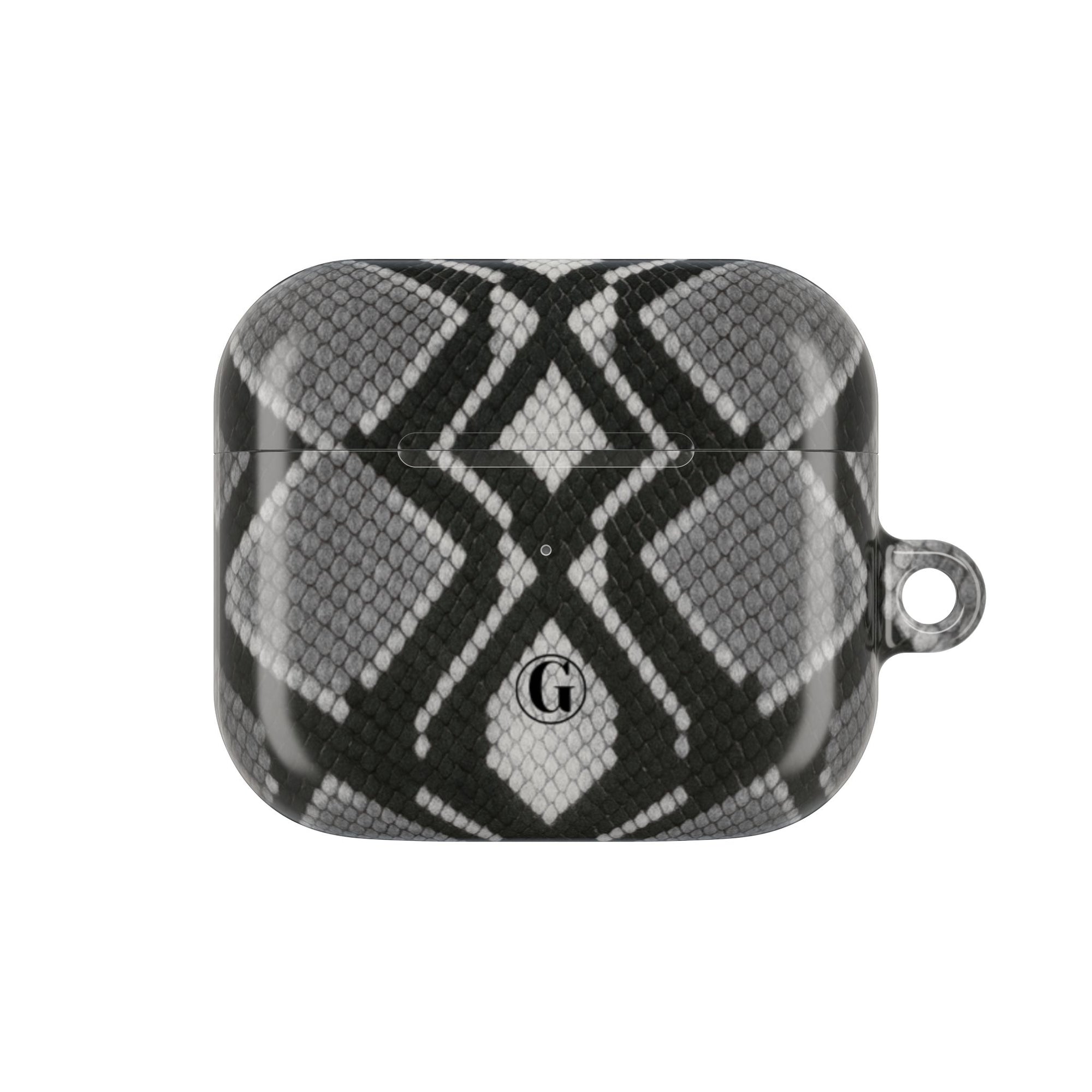 Gray Snakeskin Print AirPod Case