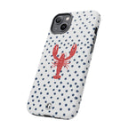 Crawfish on Blue Dots Phone Case