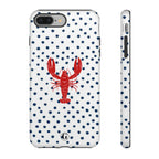 Crawfish on Blue Dots Phone Case