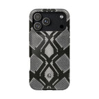 Grey Snakeskin Print Phone Case