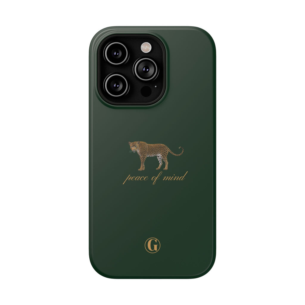 Emerald Green 'Peace of Mind' Panther Phone Case