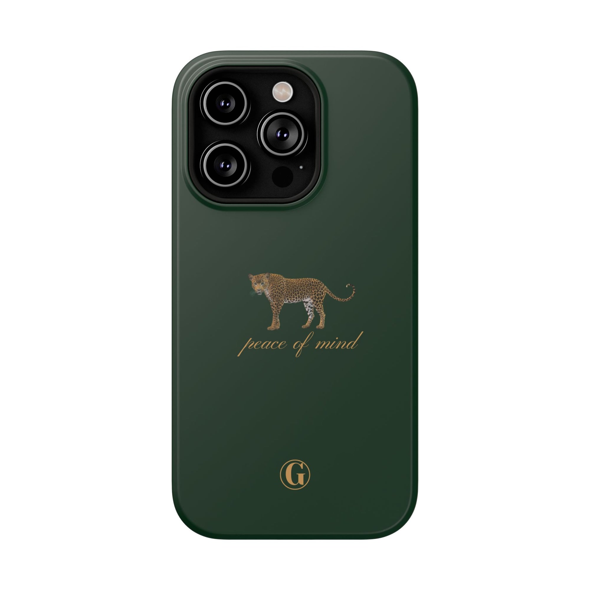 Emerald Green 'Peace of Mind' Panther Phone Case