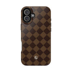 Brown Checkmate Phone Case