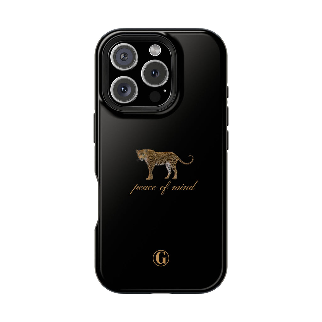 Black 'Peace of Mind' Panther Phone Case