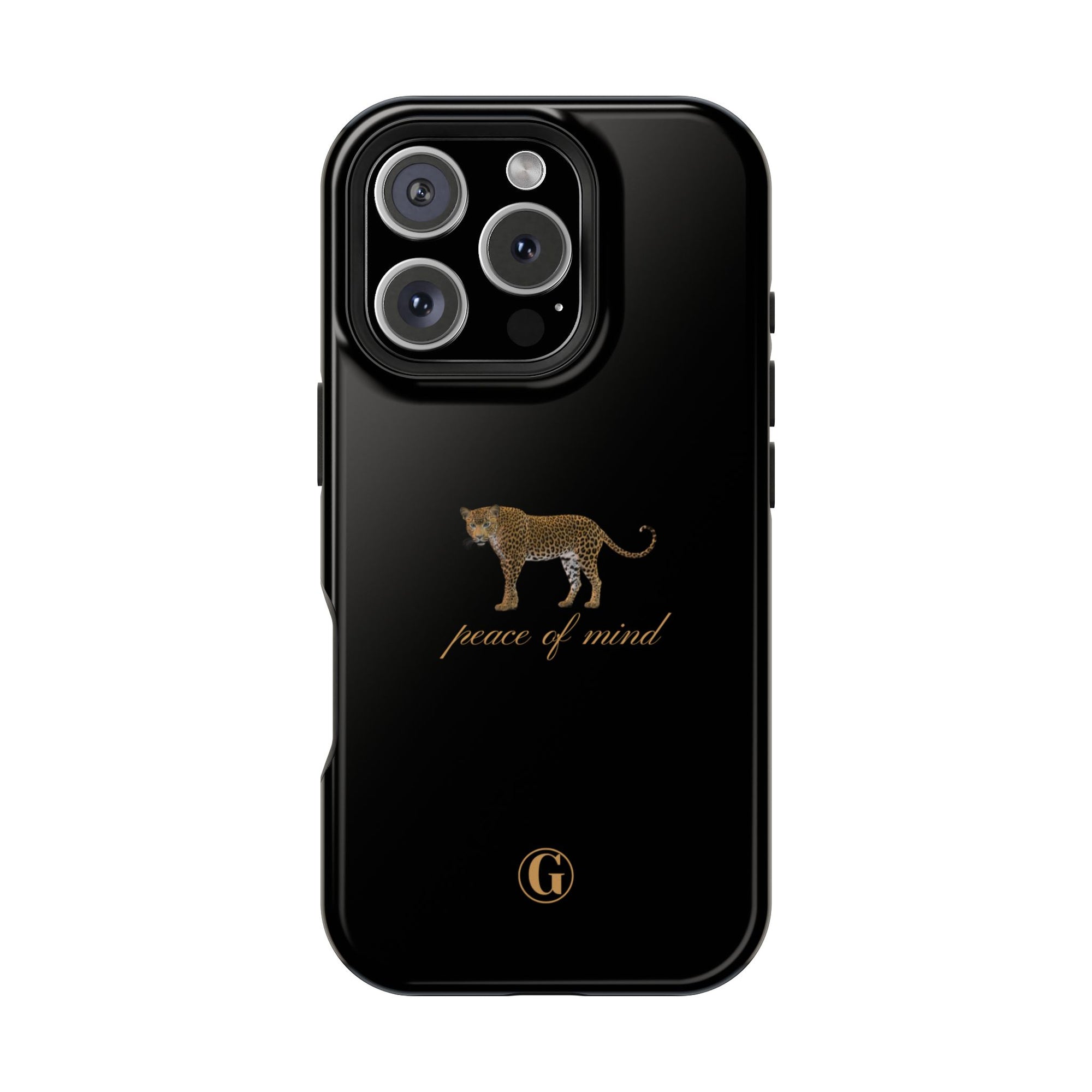Black 'Peace of Mind' Panther Phone Case
