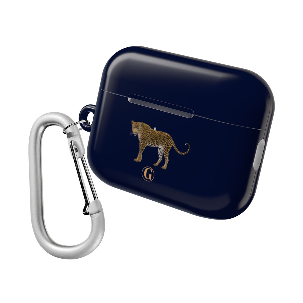 Navy Blue Panther AirPod Case