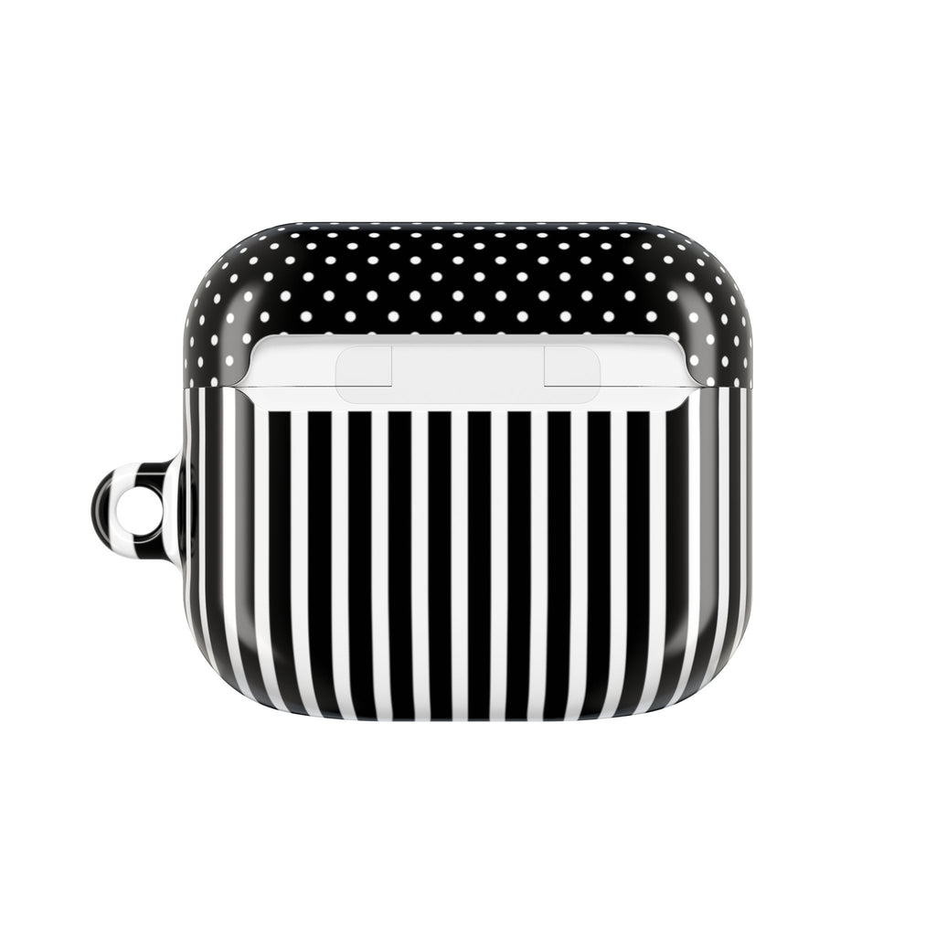 B&W Polka Dots x Stripes AirPod Case