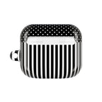 B&W Polka Dots x Stripes AirPod Case