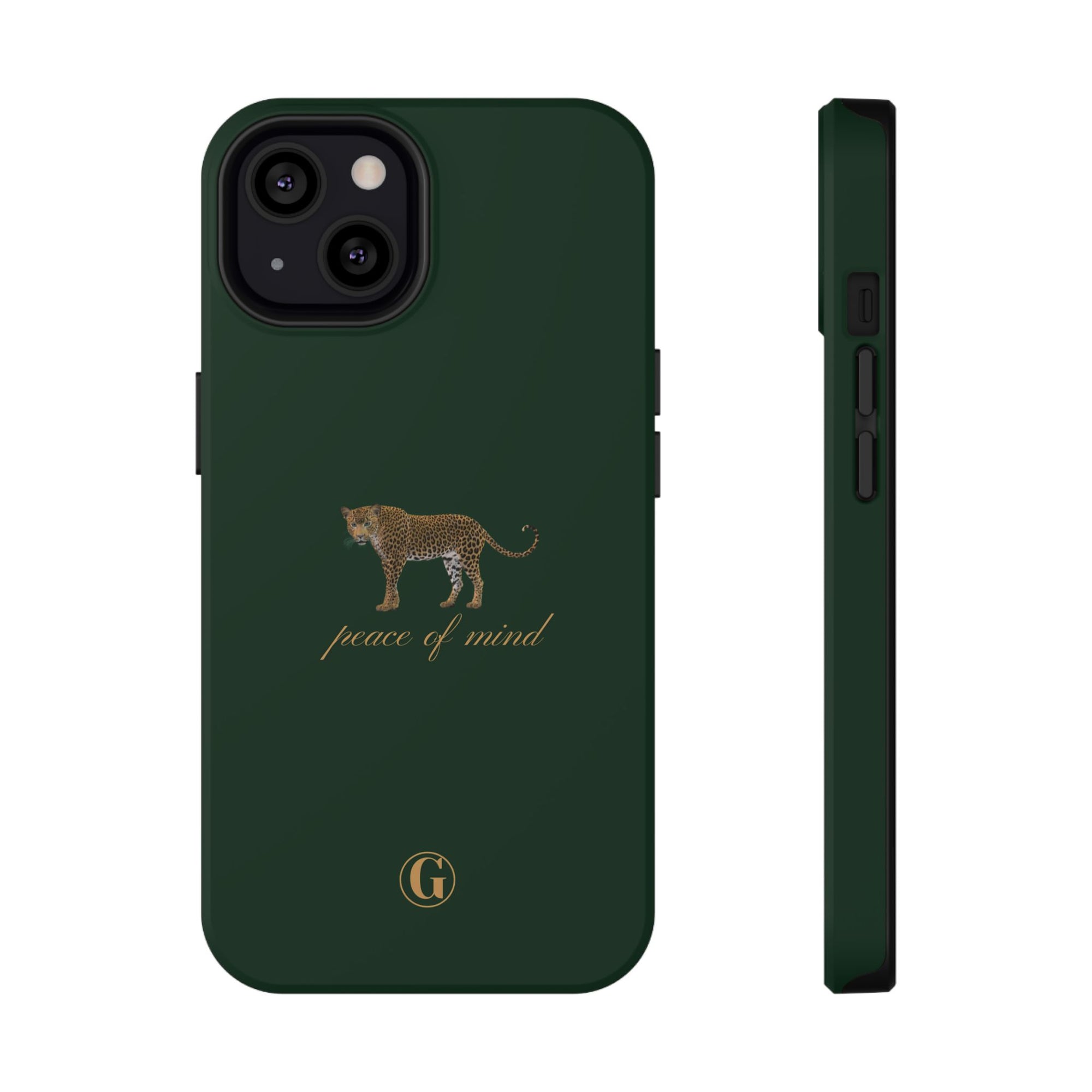 Emerald Green 'Peace of Mind' Panther Phone Case