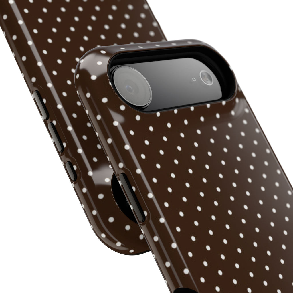 Brown Polka Dots Phone Case