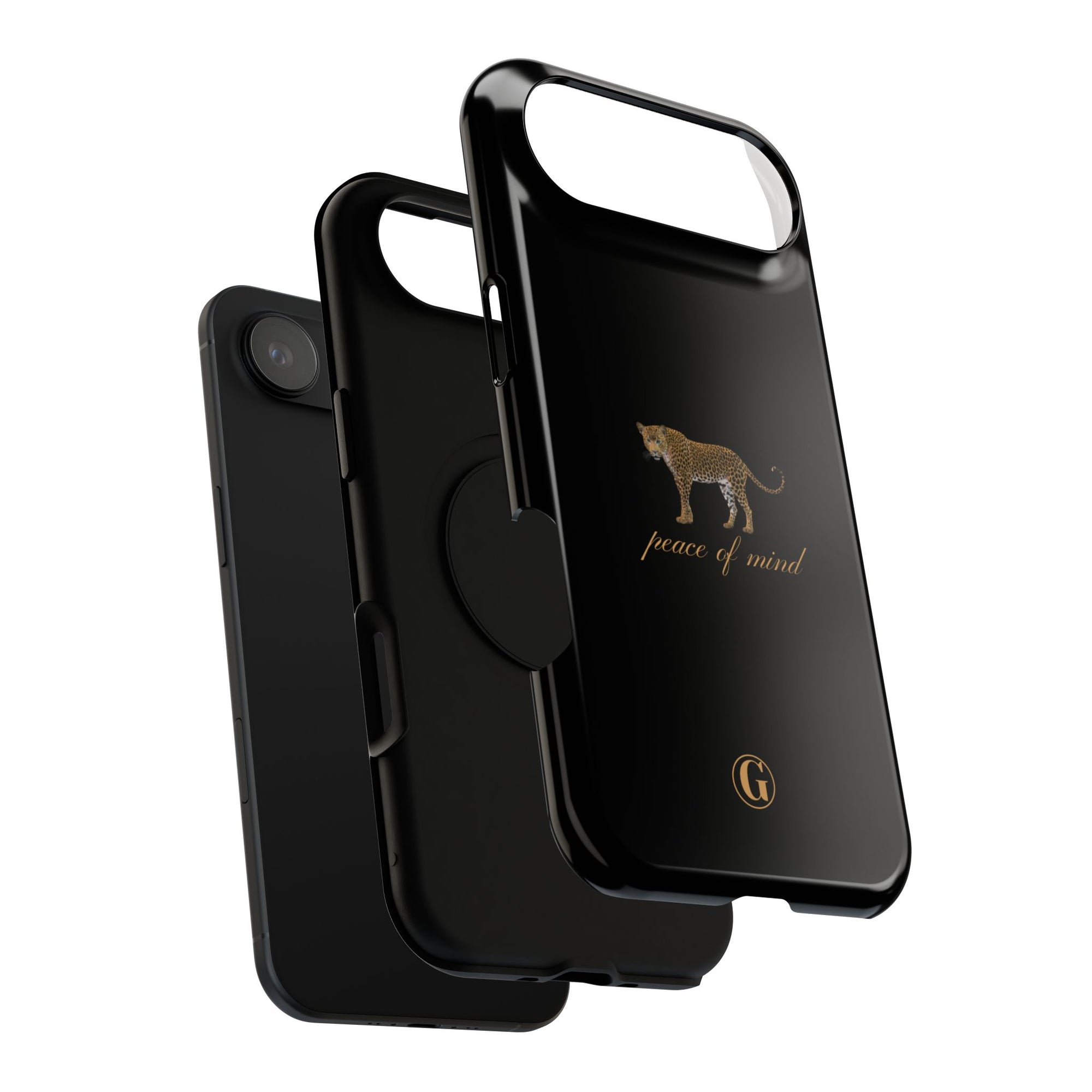 Black 'Peace of Mind' Panther Phone Case