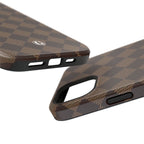 Brown Checkmate Phone Case